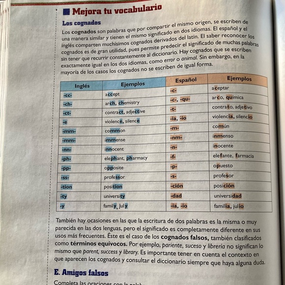 Nuevas Vistas Advanced Spanish Curso Uno Student Edition - Picture 7 of 9